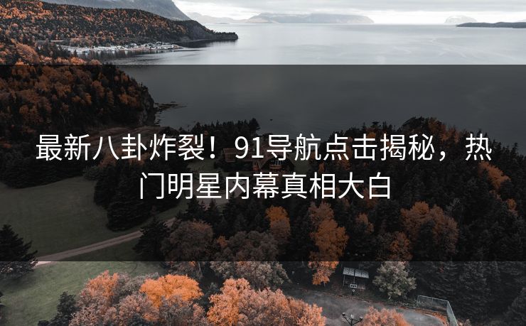 最新八卦炸裂！91导航点击揭秘，热门明星内幕真相大白